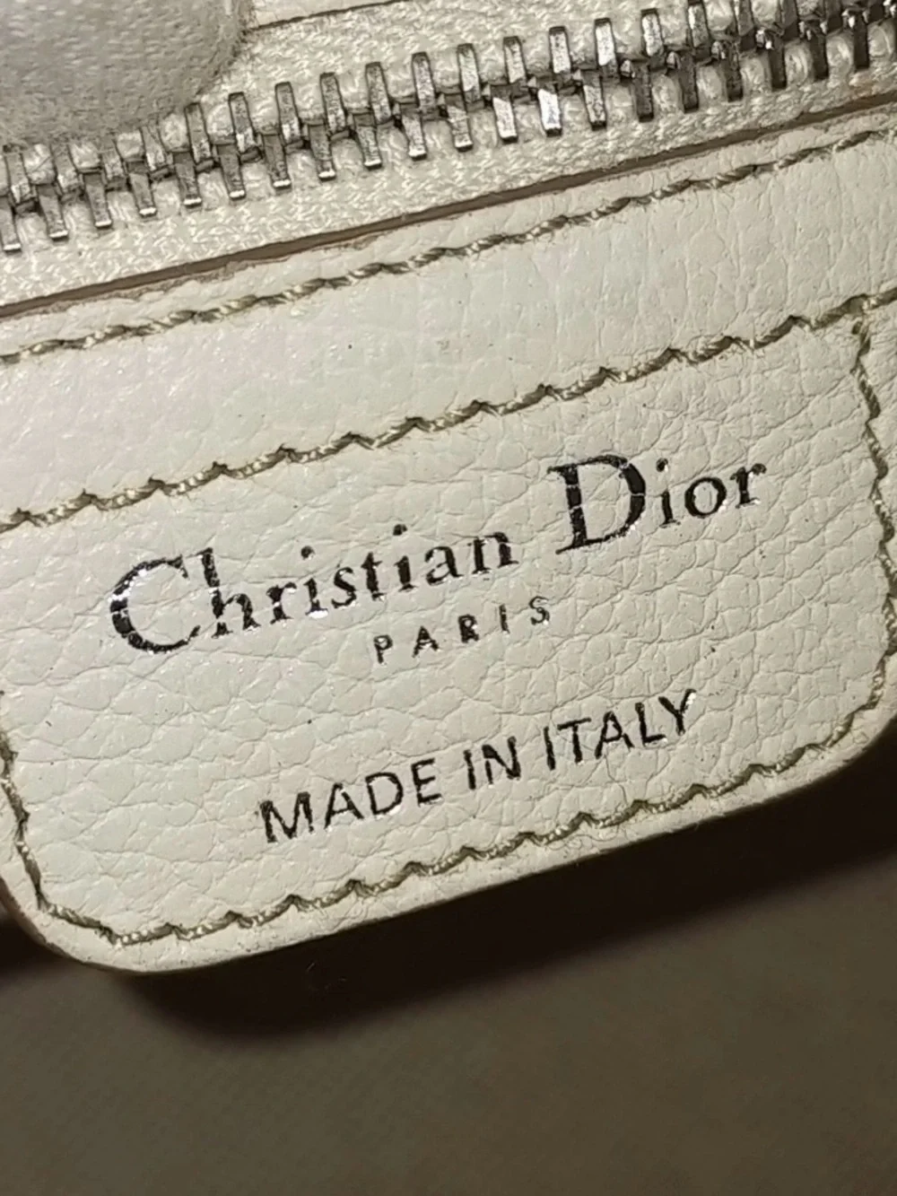 ✨🛍️ Christian Dior Cream & Beige Coated Canvas Cannage Print Cherie Tote - Picture 7 of 8